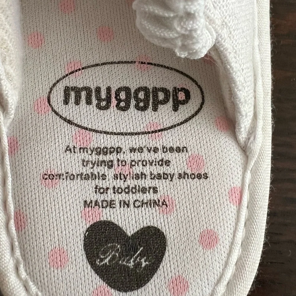 MYGGPP Toddler Girls White Canvas Sandals Size 6-12 Months
